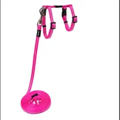 Alleycat Harness And Lead Set- Pink 8mm