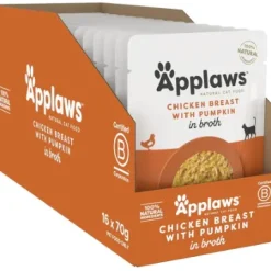Applaws Cat Broth Pouch Chicken & Pumpkin 70g *16 Pack
