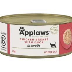 Applaws Cat Tin Chicken Breast Duck in Broth 70g