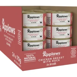 Applaws Cat Tin In Broth Chicken Breast Duck 70g*24Pack