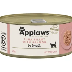 Applaws Cat Tin Tuna Fillet Salmon in Broth 70g
