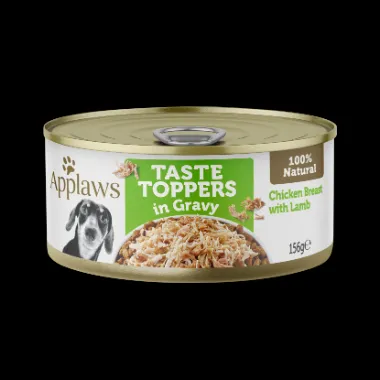 Applaws Dog Taste Toppers Chicken Lamb In Gravy 156g