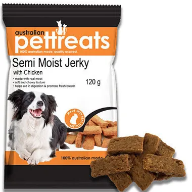 APT Semi Moist Jerky with Chicken 120g