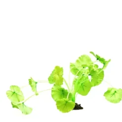 Artificial Aquarium Plant Silk Tiger Lotus Green