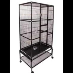 AviOne Square Tall Cage Black 83.5 X 53.5 X 180.5cm