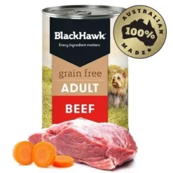 Black Hawk Dog Adult Grain Free Beef 12 Pack
