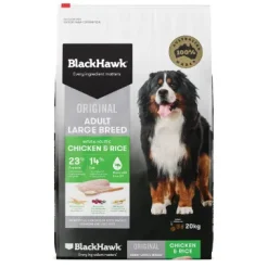 Black Hawk Dog Adult Large Breed Chicken & Rice 20kg