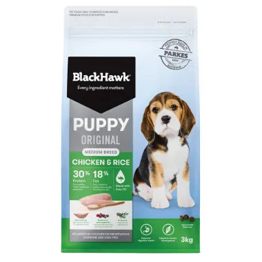 Black Hawk Puppy Med Breed Chicken & Rice