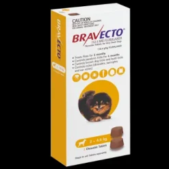 Bravecto Chews for Dogs Yellow 2-4.5kg 2pack