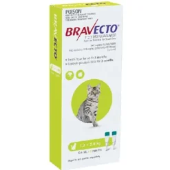 Bravecto Spot On Cats Green 1.2 to 2.8kg 2 Pack