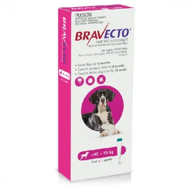 Bravecto Spot On Dog Pink 40 to 56kg