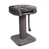 Cat Post High Bed Design Charcoal W60xD60xH100cm