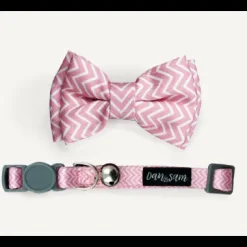 Dan & Sam Bow Tie Cat Collar Candy Floss