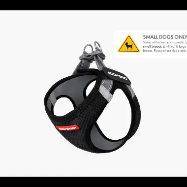 EzyDog FormFit Mesh Harness Black
