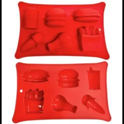 Fast Food Silicone Mould Red