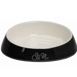 Fishcake Cat Bowl Black Paws 200ml