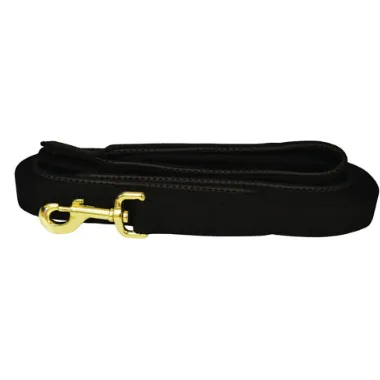 Flat Nylon Dog Recall Lead 7m Black