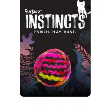 Furkidz Instincts Woolly Ball Pink 5cm