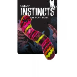 Furkidz Instincts Woolly Worm Pink 13cm