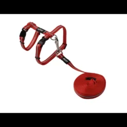 Harness And Lead Set Red For Cats