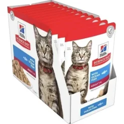 Hills Feline Pouch Adult 1-6 Ocean Fish 12 Pack