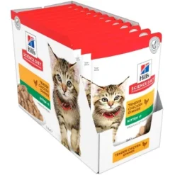Hills Feline Pouch Kitten Chicken 12 Pack