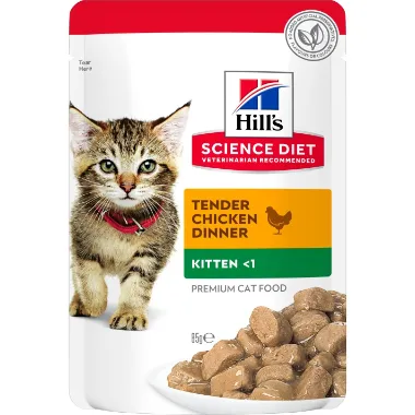Hills Feline Pouch Kitten Chicken 85g