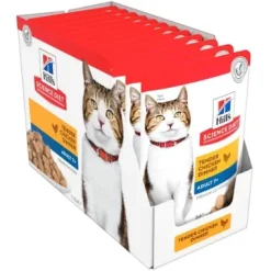 Hills Feline Pouch Mature Adult 7+ Chicken 12 Pack