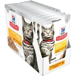 Hills Feline Pouch Urinary & Hairball Chicken 12 Pack