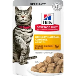 Hills Feline Pouch Urinary & Hairball Chicken 85g