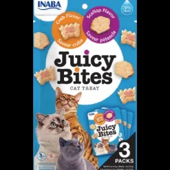Inaba Cat Juicy Bites Scallop & Crab 34g