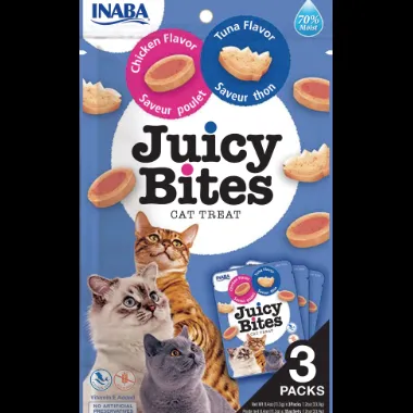 Inaba Cat Juicy Bites Tuna & Chicken 34g