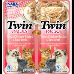 Inaba Cat Twin Pack Chicken in Tuna Broth 80g