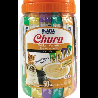 Inaba Churu Mousse Chicken Variety 50 x 14g Pack
