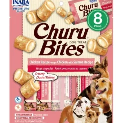 Inaba Dog Churu Wrap Bites Chicken with Salmon 96g