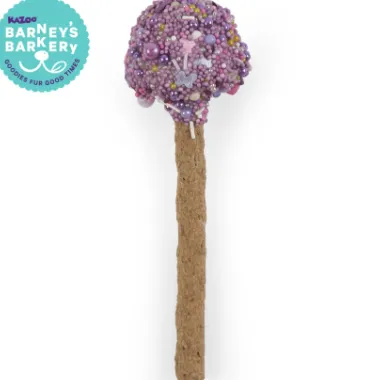Kazoo Barneys Barkery Dog Cake Pop - Pink/Purple 67gm