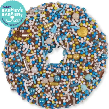 Kazoo Barneys Barkery Dog Donut Biscuit - Blue 36gm