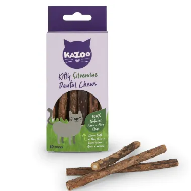 Kazoo Kitty Silervine Dental Chews 10 Pack