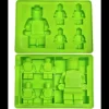 Lego Men Silicone Mould Green / Lime