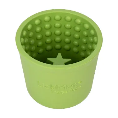 Lickimat Yoggie Pot Green