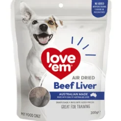 Love Em Dog Treats Air Dried Beef Liver 200g