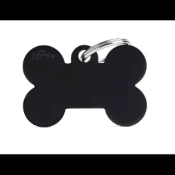 Pet ID Tag Aluminium Black Bone XLarge
