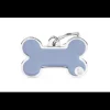 Pet ID Tag Aluminium my Family Basic H'made Bone Lilac Large