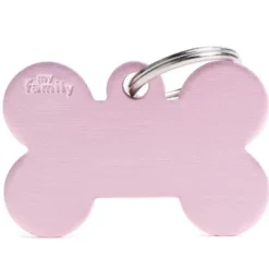 Pet ID Tag Aluminium My Family Basic H'made Bone