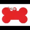 Pet ID Tag Aluminium Red Bone XL