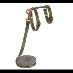 Rogz Urbancat Harness & Lead Set Olive Twist Small