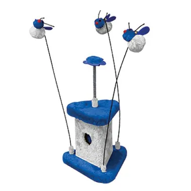 Scratch Post Design 9 Blue and Grey