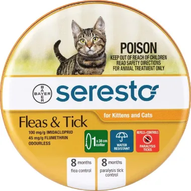 Seresto Collar For Fleas & Ticks Cats / Kittens