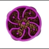 Slow Feeder Bowl Purple Flower Large