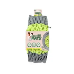 Snuffle Round Treat Mat Green / Grey (Fold Up Feature)